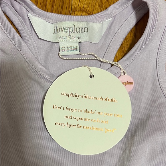 NWT iloveplum B.A.E. Lavender Tutu Dress, Size 6-12M - Picture 2 of 8